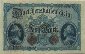 Germany 5 Mark, 1914 reverse