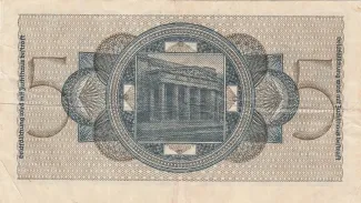 Germany 5 Reichsmark, 1940-1945 reverse