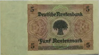 Germany 5 Rentenmark, 1926 reverse