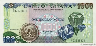 Ghana 1.000 Cedis, 1996 image