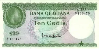 Ghana 10 Cedis, 1965 image
