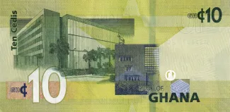 Ghana 10 Cedis, 2019-2022 reverse