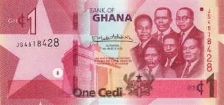 Ghana 1 Cedi, 2022 image