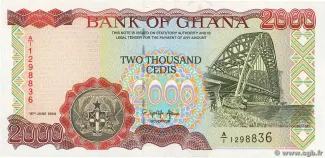 Ghana 2.000 Cedis, 1996 image