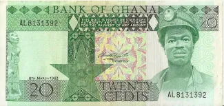 Ghana 20 Cedis, 1982 image
