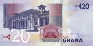 Ghana 20 Cedis, 2019-2022 reverse