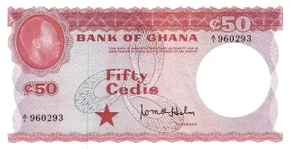 Ghana 50 Cedis, 1965 image