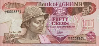 Ghana 50 Cedis, 1986 image