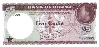 Ghana 5 Cedis, 1965 image