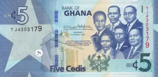 Ghana 5 Cedis, 2022 image