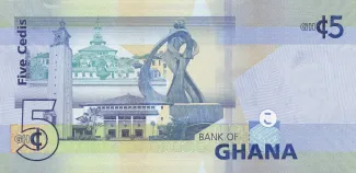 Ghana 5 Cedis, 2019-2022 reverse