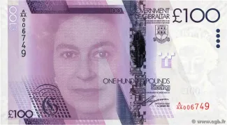 Gibraltar 100 Pounds - Elizabeth II, 2011 obverse