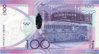 Gibraltar 100 Pounds - Elizabeth II, 2011 reverse