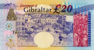 Gibraltar 20 Pounds - Elizabeth II, 2004 reverse