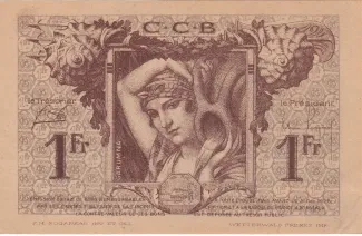 Gironde, Department of 1 Franc, 1921 reverse