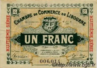 Gironde, Department of 1 Franc, 1921 image