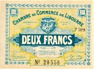 Gironde, Department of 2 Francs, 1915 image