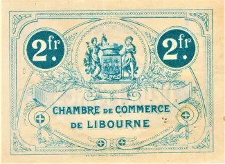Gironde, Department of 2 Francs, 1915 reverse