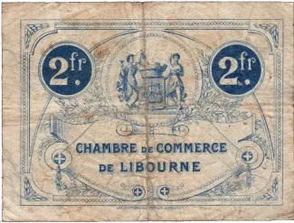 Gironde, Department of 2 Francs, 1920 reverse