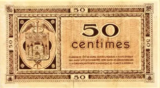 Gironde, Department of 50 Centimes, 1917 reverse
