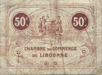 Gironde, Department of 50 Centimes, 1920 reverse