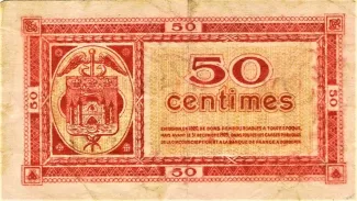 Gironde, Department of 50 Centimes, 1925 reverse