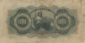 Greece 1.000 Drachmai, 1901 reverse