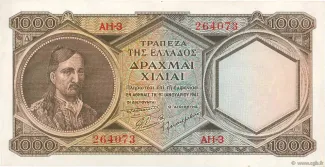Greece 1.000 Drachmai, 1947 image