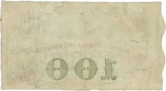 Greece 100 Drachmai, 1867-1869 reverse