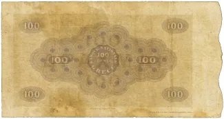 Greece 100 Drachmai, 1892 reverse