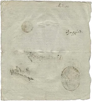 Greece 750 Grosia, 1822 reverse