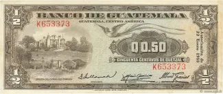 Guatemala 0.5 Quetzal, 1958 image