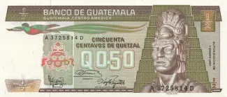 Guatemala 0.5 Quetzal, 1989 image