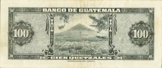 Guatemala 100 Quetzales, 1948-1952 reverse