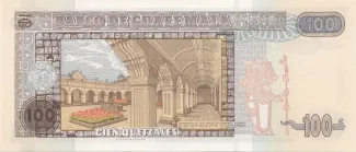 Guatemala 100 Quetzales, 2001-2008 reverse
