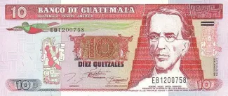 Guatemala 10 Quetzales, 1994 image
