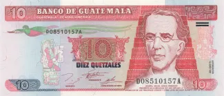 Guatemala 10 Quetzales, 1995 image