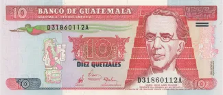 Guatemala 10 Quetzales, 1998 image
