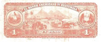 Guatemala 1 Peso, 1895-1923 reverse