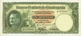 Guatemala 1 Quetzal, 1928 image