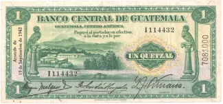 Guatemala 1 Quetzal, 1945 image