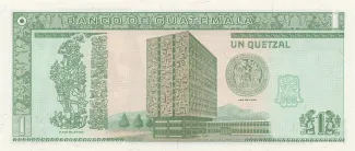 Guatemala 1 Quetzal, 1993-1995 reverse