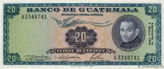 Guatemala 20 Quetzales, 1971 image
