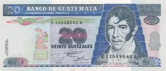 Guatemala 20 Quetzales, 1995 image