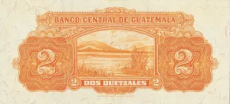 Guatemala 2 Quetzales, 1936-1942 reverse