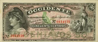 Guatemala 50 Centavos, 1900 image