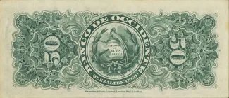 Guatemala 50 Centavos, 1900 reverse