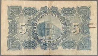 Guatemala 5 Pesos, 1916 reverse
