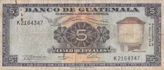 Guatemala 5 Quetzales, 1971 image