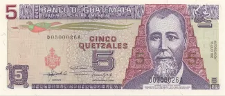 Guatemala 5 Quetzales, 1992 image